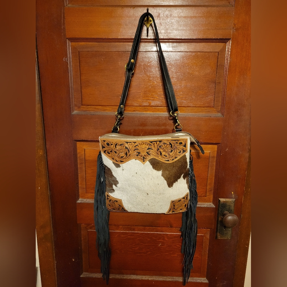 Myra bag with fringe, new